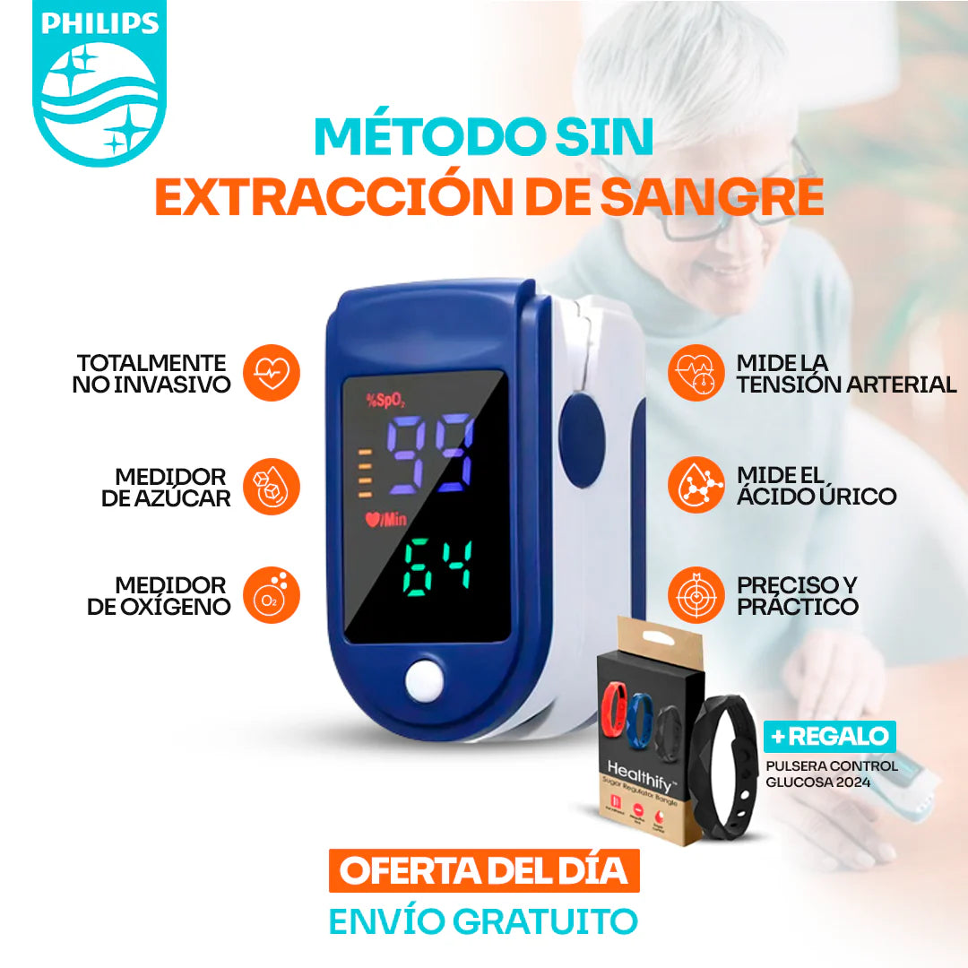 GlucoMax™ – Medidor láser de glucosa sin pincharse el dedo + Regalos