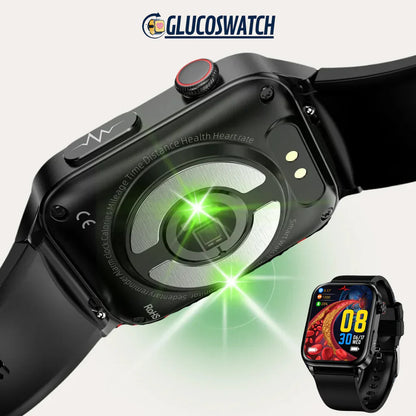 GLUCOWATCH - Reloj inteligente de monitoreo de glucosa, presión arterial y colesterol, no invasivo y de alta precisión.